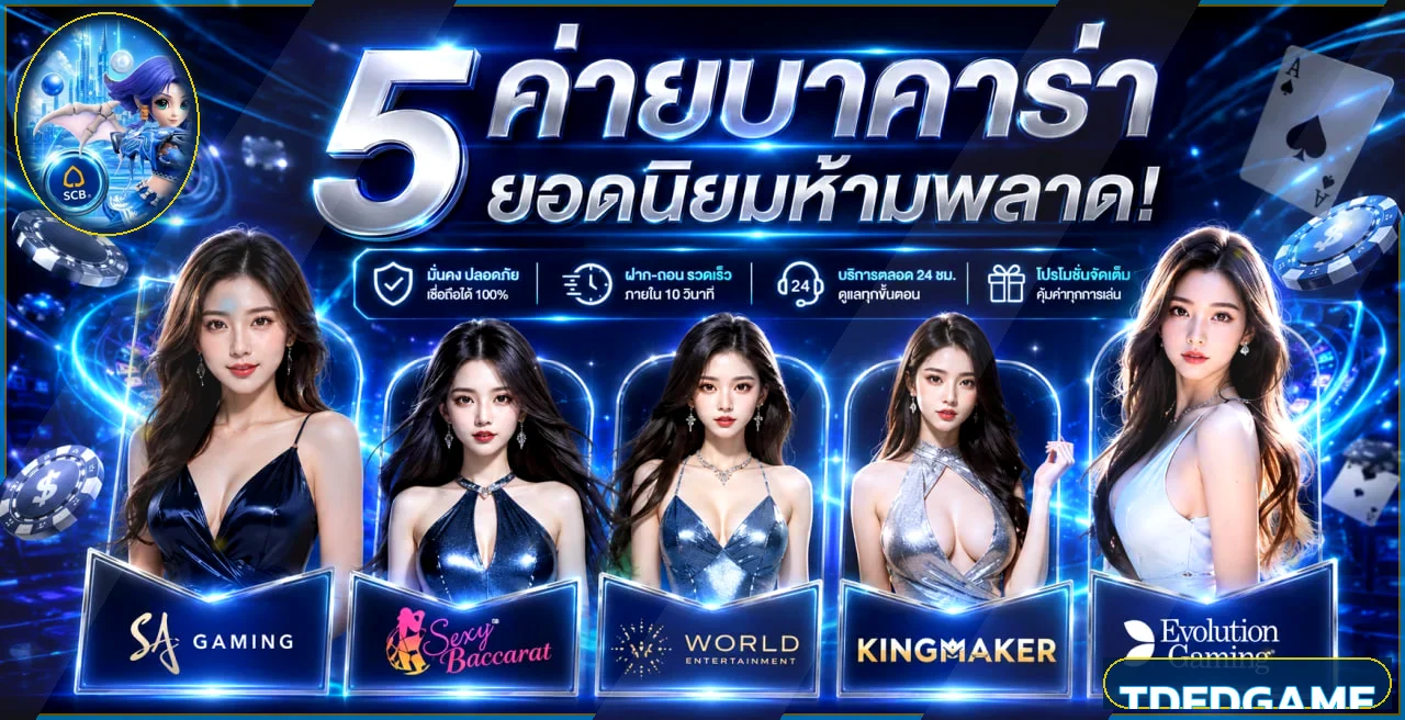 ภาพรวมบาคาร่าออนไลน์และค่ายเกมบน TDEDGAME